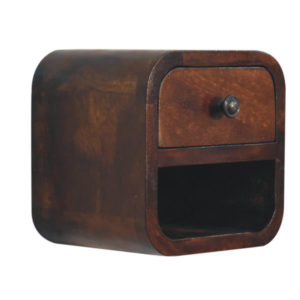 Close-up of the Nordic-style legs supporting the table.