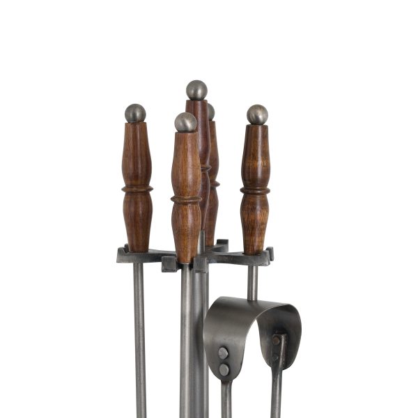 Pewter Hearth Tool Set
