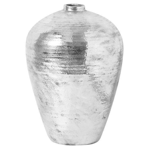 Large Celestia Hammered Silver Vase