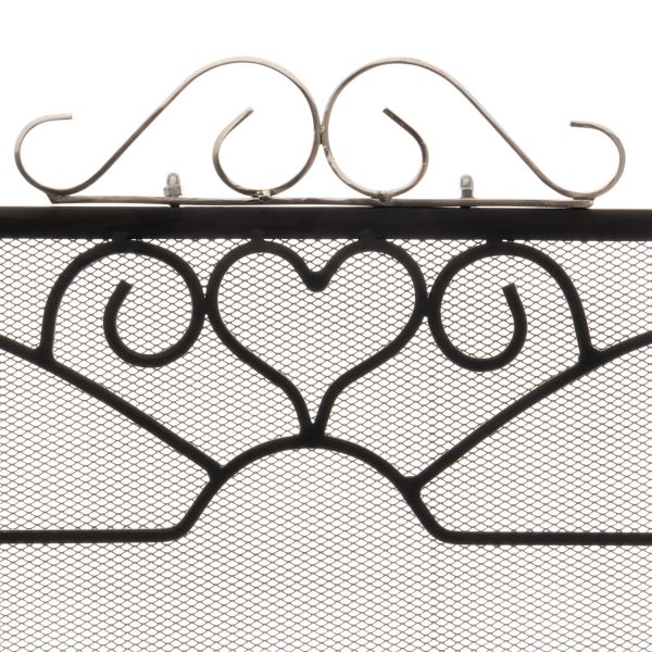 Lumin Chrome Tri-Fold Fire Screen