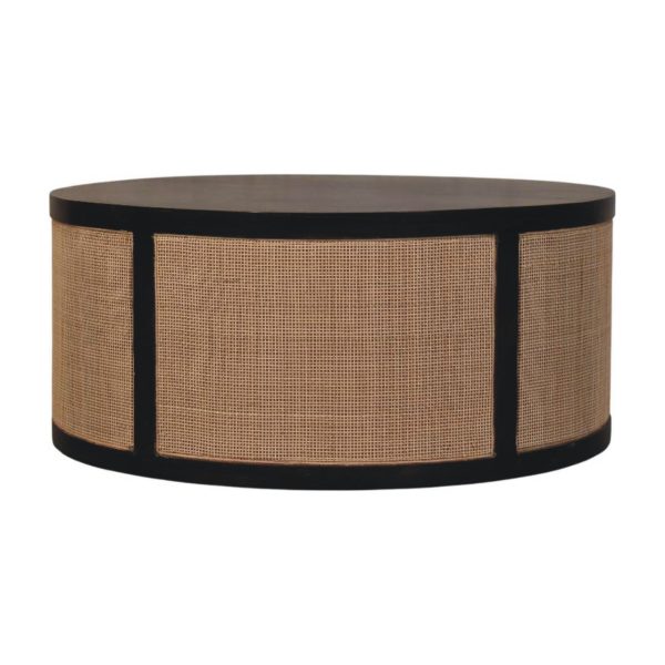 Rattan Drum Elegance Coffee Table