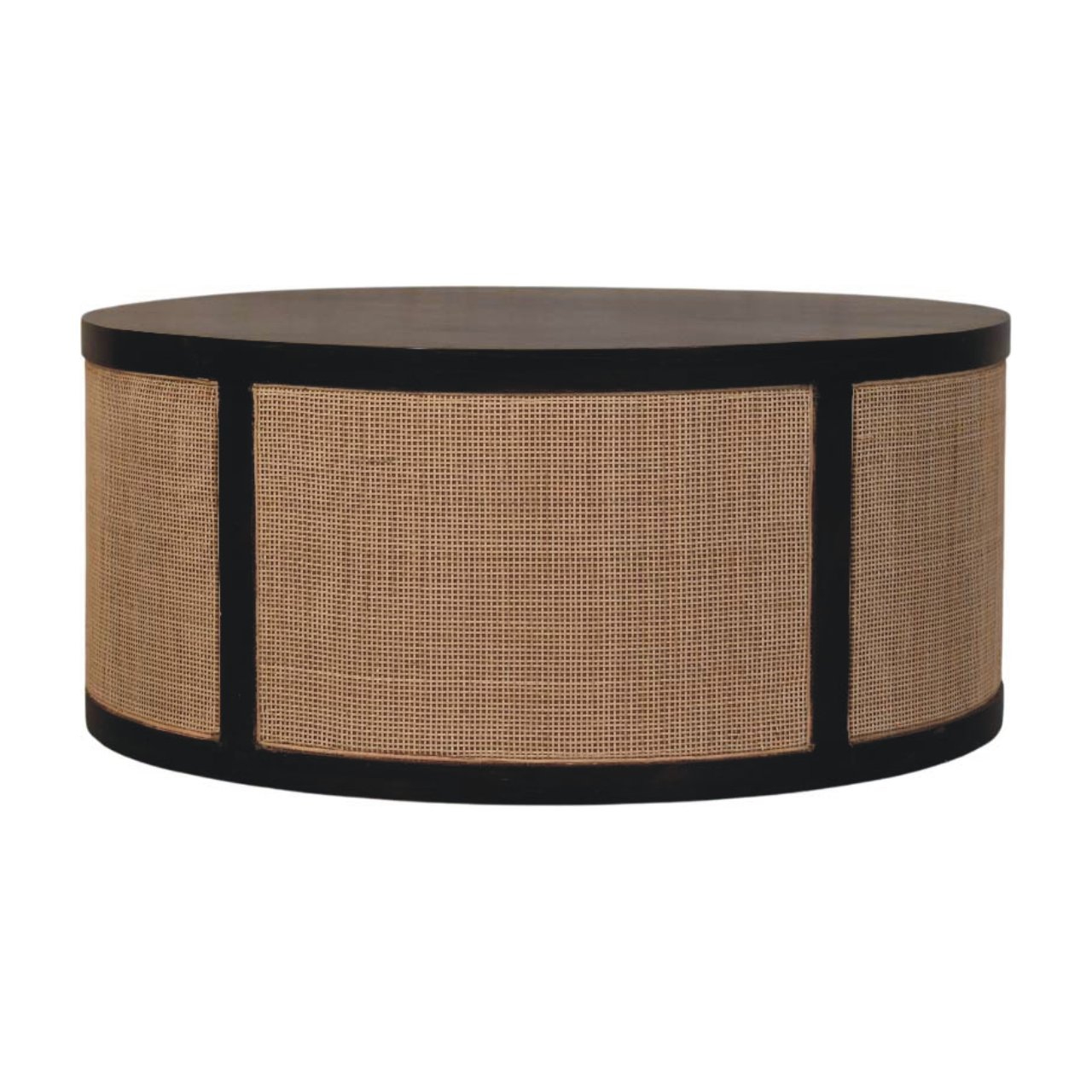Rattan Drum Elegance Coffee Table