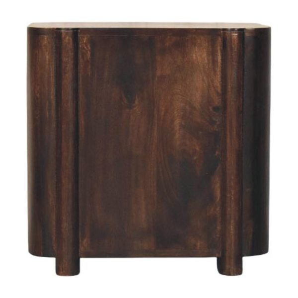 Tropical Rattan Glow Bedside Table