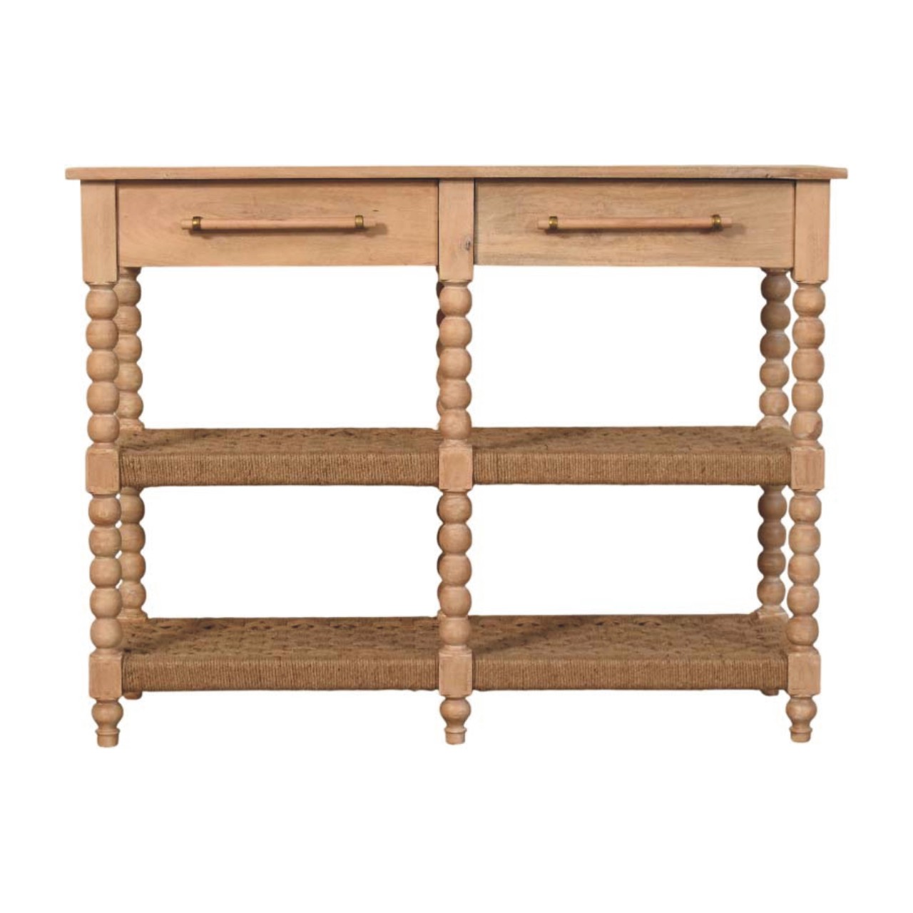 Jute Woven Coastal Charm Console