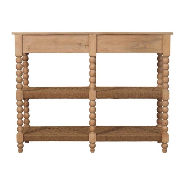 Jute Woven Coastal Charm Console