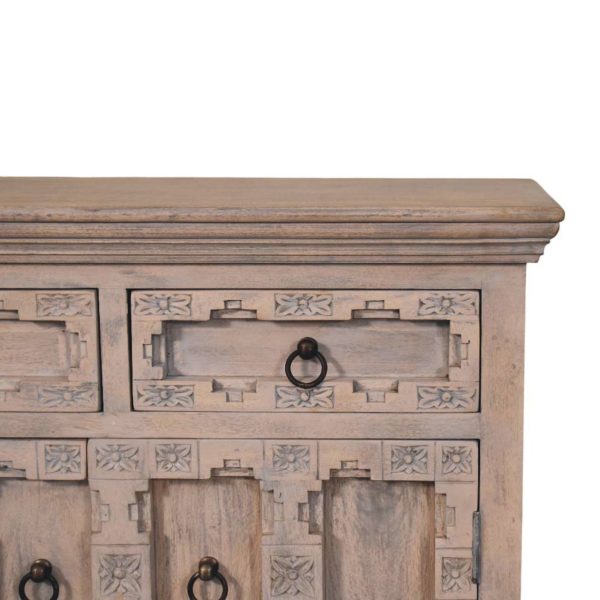 Lattice Acid Wash Elegance Sideboard