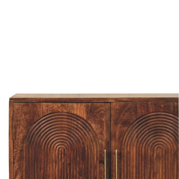 Arcadian Almond Groove Cabinet