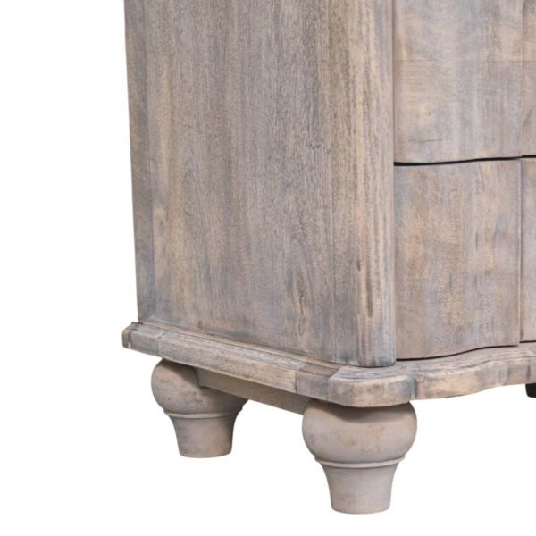 Vintage Fluted Charm Bedside Table