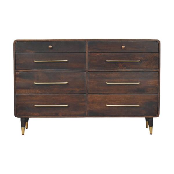 Mocha Elegance 8-Drawer Chest