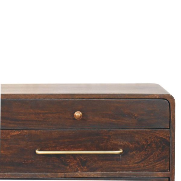 Mocha Elegance 8-Drawer Chest