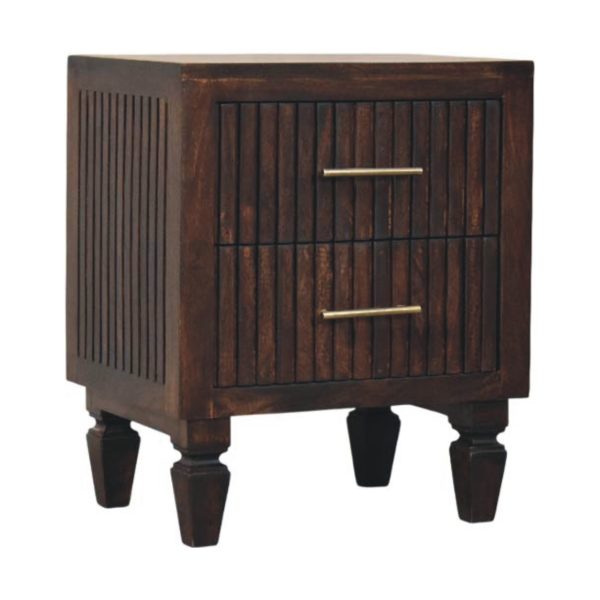 Regal Mocha Grace Bedside Table