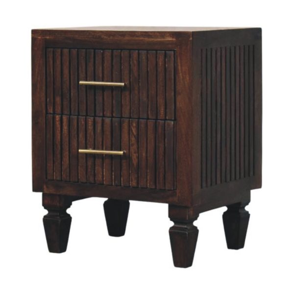 Regal Mocha Grace Bedside Table