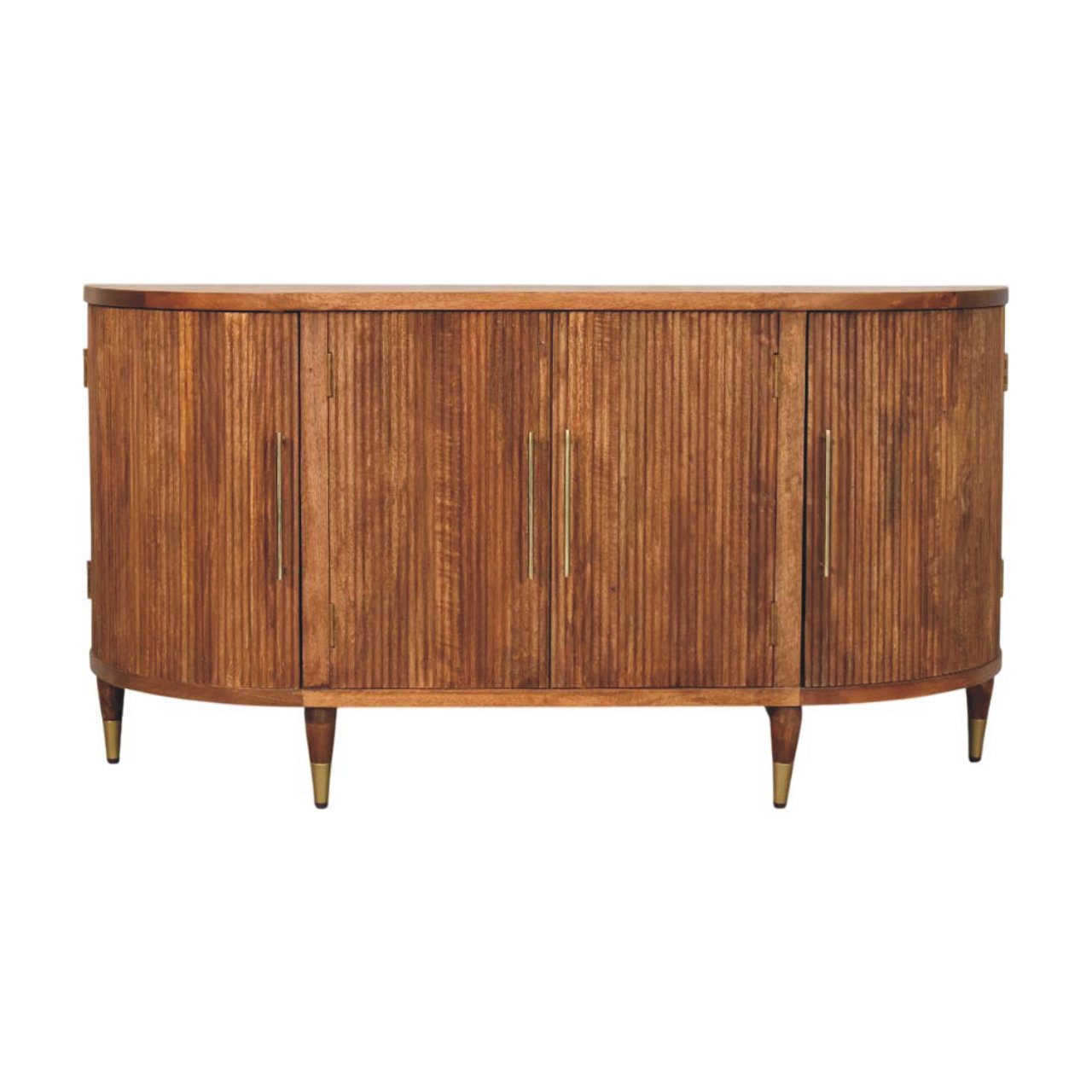 Fluted Amber Luxe Sideboard