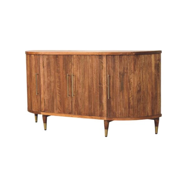 Fluted Amber Luxe Sideboard
