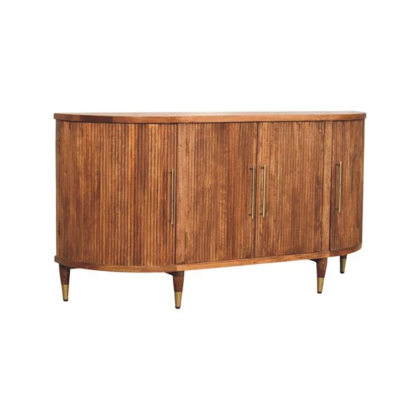 Fluted Amber Luxe Sideboard