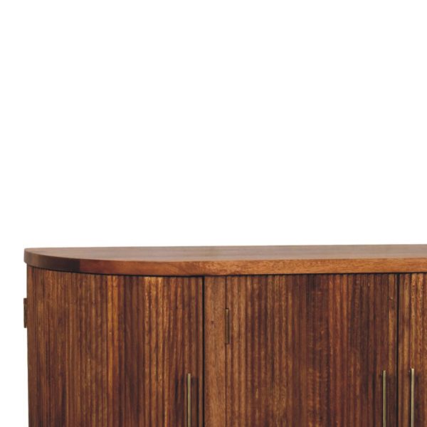 Fluted Amber Luxe Sideboard