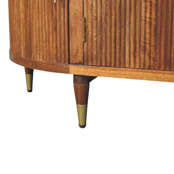 Fluted Amber Luxe Sideboard