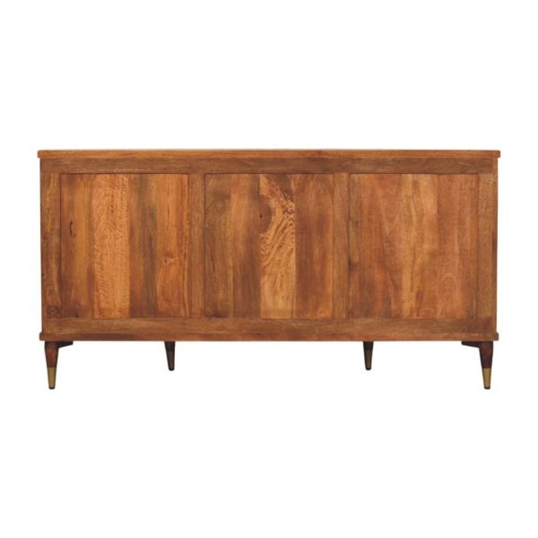 Fluted Amber Luxe Sideboard