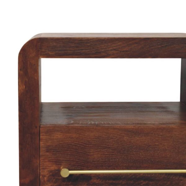 Odense Tiger Oak Bedside Table