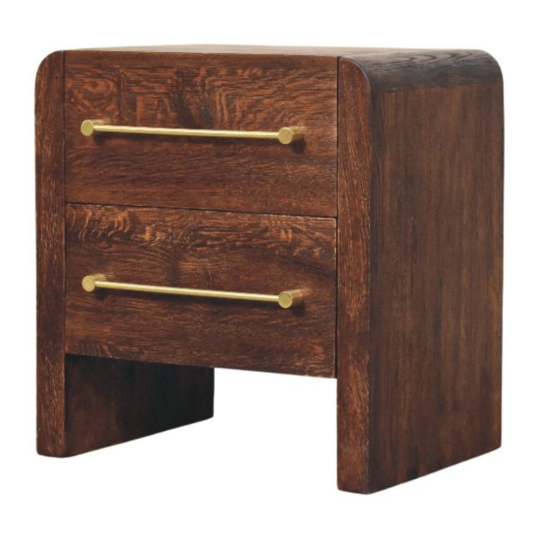 Odense Dark Oak Bedside Table