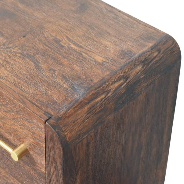 Odense Dark Oak Bedside Table