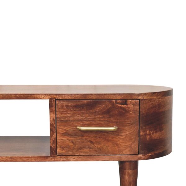 Mocha Open-Slot TV Unit