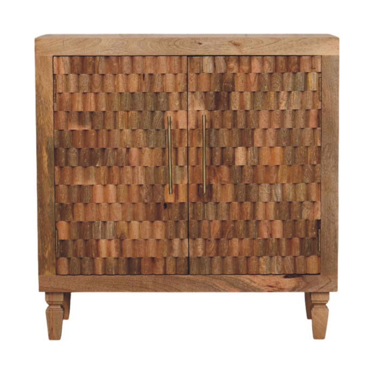 Waved Teak Elegance Cabinet