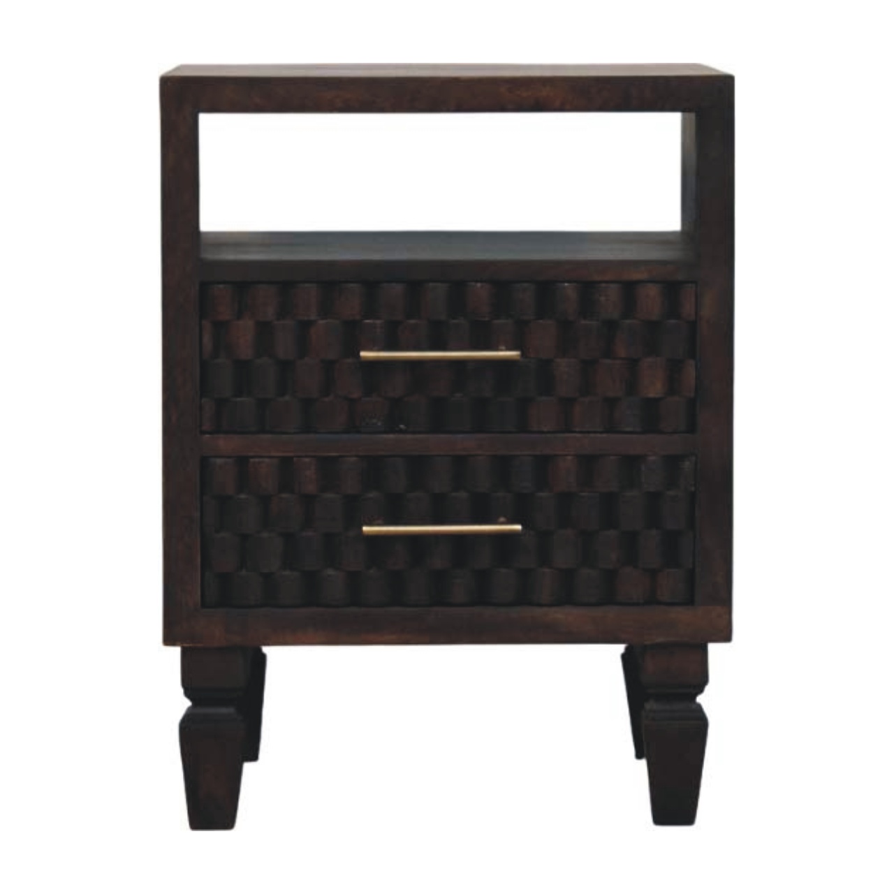 Lavore Mocha Block Bedside Table