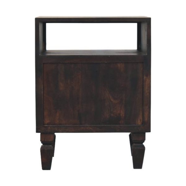 Lavore Mocha Block Bedside Table