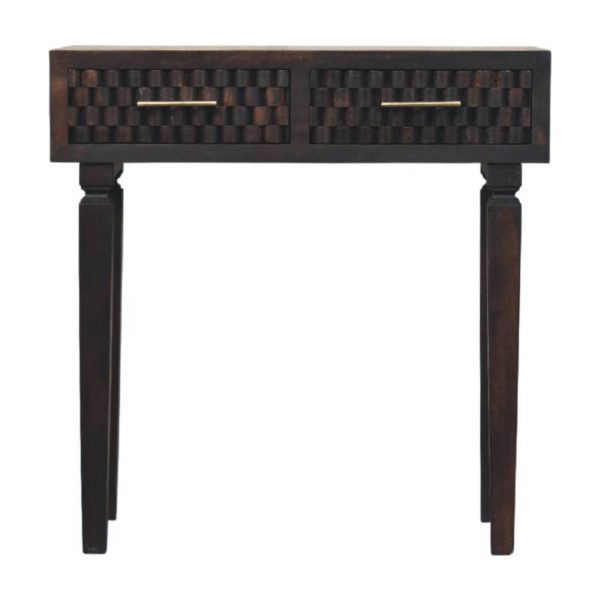 Lavore Mocha Carved Console