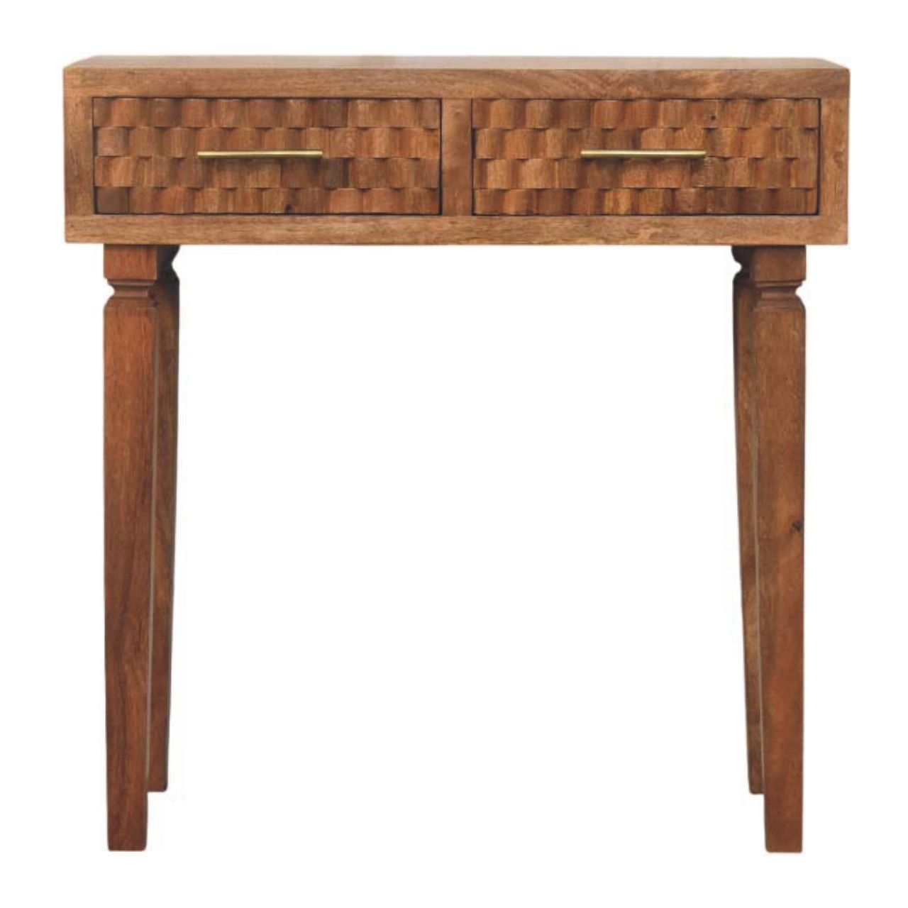 Lavore Golden Oak Carved Console