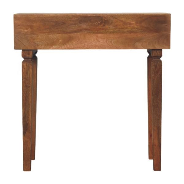 Lavore Golden Oak Carved Console