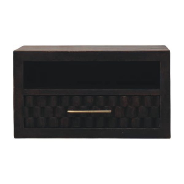 Lavore Mocha Block Wall-Mounted Bedside Table