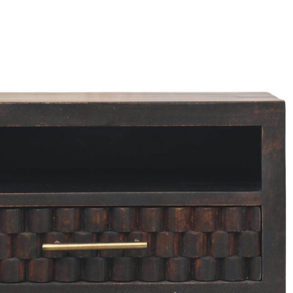 Lavore Mocha Block Wall-Mounted Bedside Table