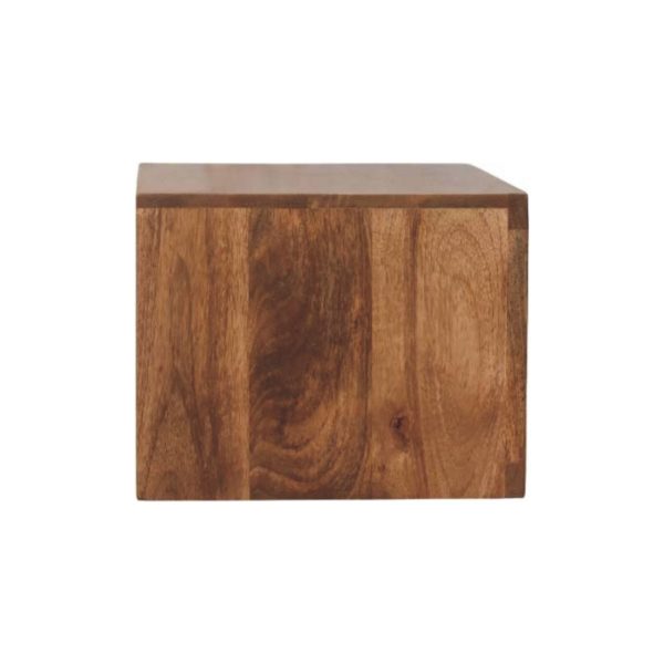 Lavore Golden Oak Block Wall-Mounted Bedside Table
