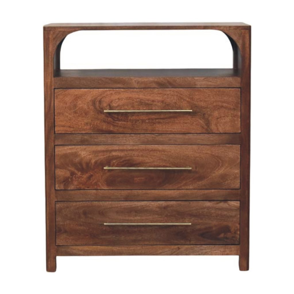 Roasted Almond Arched Harmony Chest