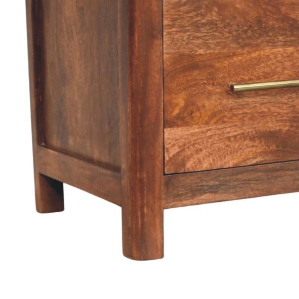 Rich Almond Arched Harmony Bedside Table