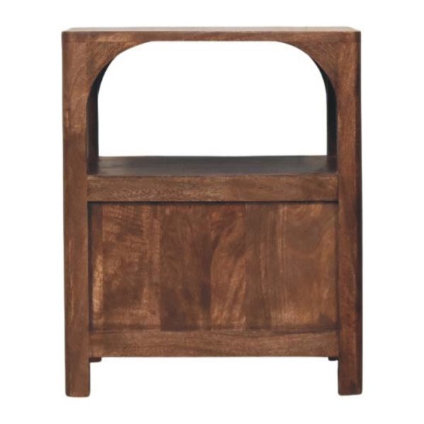 Rich Almond Arched Harmony Bedside Table