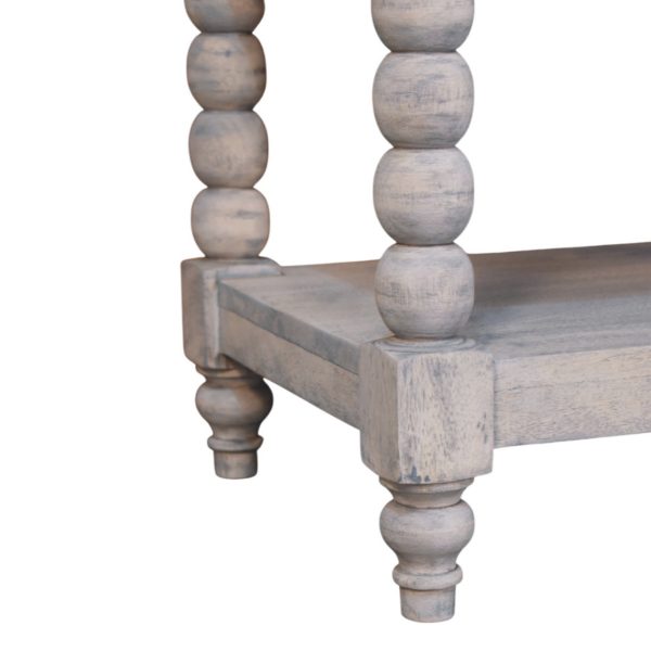 Acid Wash Vintage Turned Side Table