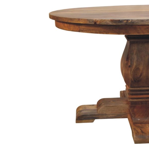 Golden Oak Curved Harmony Dining Table