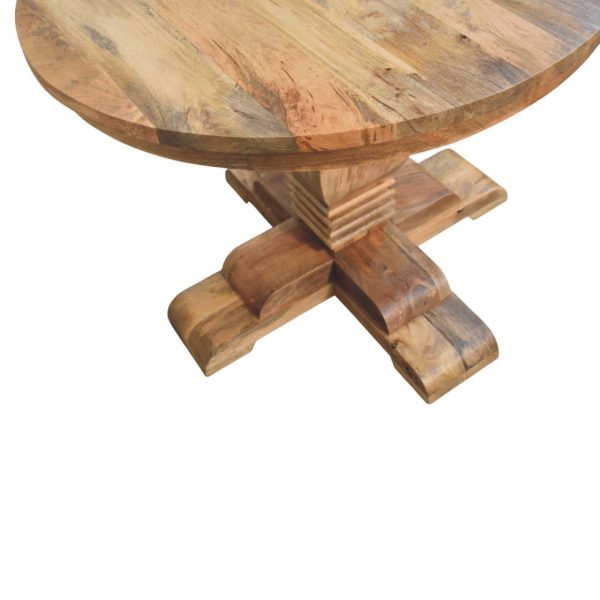 Golden Oak Curved Harmony Dining Table
