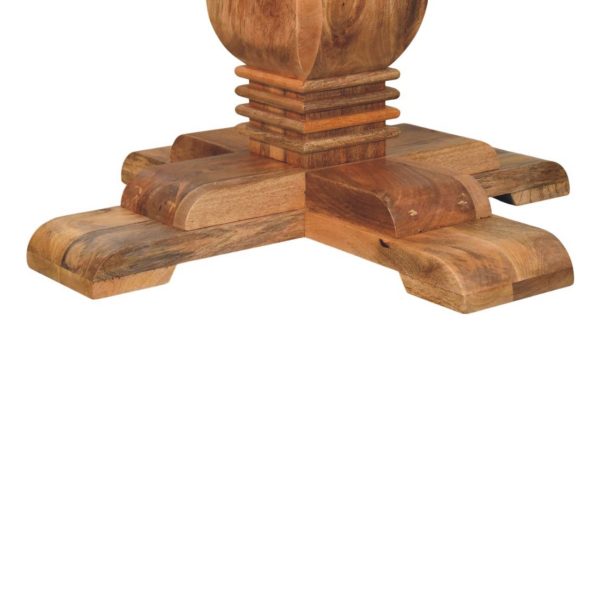 Golden Oak Curved Harmony Dining Table